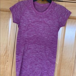LuLu raspberry short-sleeve top